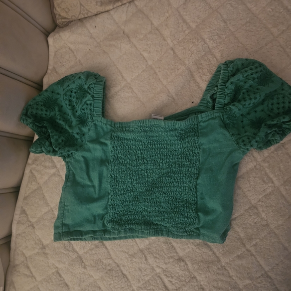 Old Navy Kids Blouses in Striped Blue, Pink, and Green - Picture 10 of 13